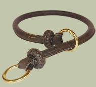 Rolled Leather/Choke Dog Collar 1/2 inch for Doberman  Rolled Leather/Choke Dog Collar 1/2 inch for Doberman