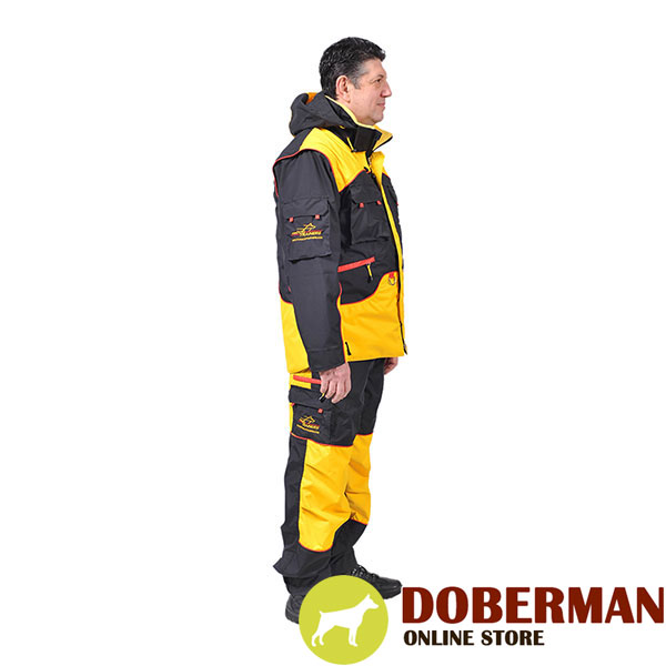 Comfortable Dog Training Bite Suit with a Few Pockets